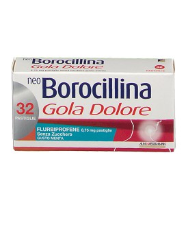 Neoborocillina Gola Dolore 8,75 mg Senza Zucchero Gusto Menta 32 pastiglie - NEOBOROCILLINA