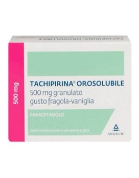 Tachipirina Orosolubile 500mg Granulato Gusto Fragola Vaniglia 12 bustine - TACHIPIRINA