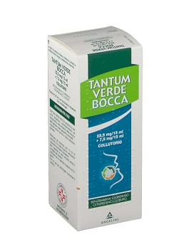 Tantum Verde Bocca 22,5 mg/15 ml + 7,5 mg/15 ml Collutorio Benzidamina Cloridrato 120ml - TANTUM