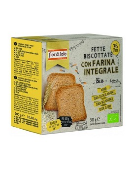 Fette Biscottate Con Farina Integrale Bio 300 grammi - FIOR DI LOTO