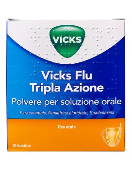 Vicks Flu Tripla Azione Polvere 10 bustine - VICKS