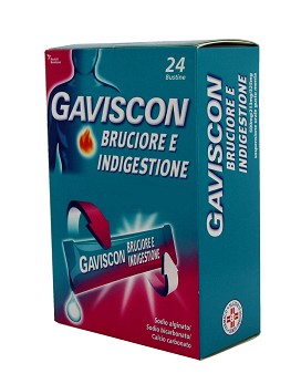 Gaviscon Bruciore e Indigestione Gusto Menta 24 bustine - GAVISCON