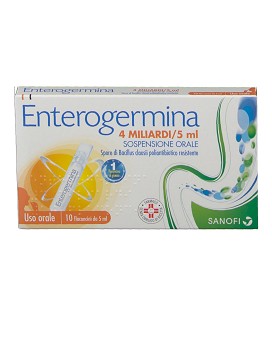 Enterogermina 4 Miliardi/5 ml Sospensione Orale 10 flaconcini - SANOFI