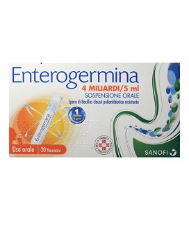 Enterogermina 4 Miliardi/5 ml Sospensione Orale 20 flaconcini da 5 ml - SANOFI