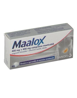 Maalox 400mg + 400mg 40 compresse masticabili - SANOFI