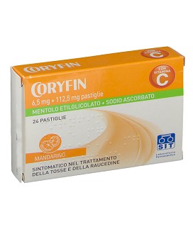 Coryfin 6,5mg + 112,5mg con Vitamina C Gusto Mandarino 24 pastiglie - CORYFIN