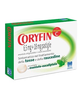 Coryfin 6,5mg + 18mg con Vitamina C Gusto Eucalipto 24 pastiglie - CORYFIN