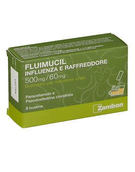 Fluimucil Influenza e Raffreddore 8 bustine - FLUIMUCIL