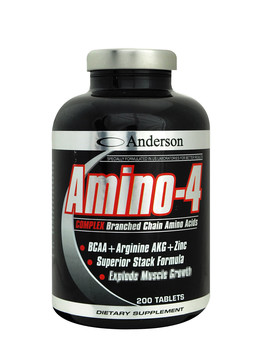 Amino-4 Complex 200 tabletas - ANDERSON RESEARCH