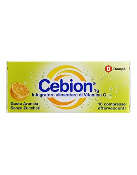 Cebion 1g Effervescente Arancia Senza Zucchero 10 compresse effervescenti - CEBION