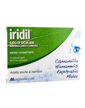 Iridil Gocce Oculari Rinfrescanti e Lenitive 10 monodose sterili da 0,5 ml richiudibili - IRIDINA
