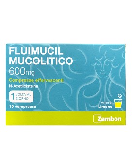 Fluimucil Mucolitico 600mg Gusto Limone 10 compresse effervescenti - FLUIMUCIL