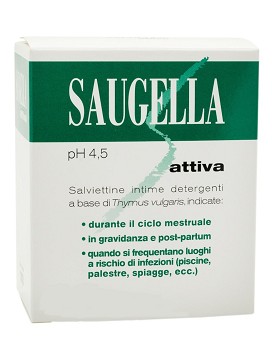 Saugella pH 4,5 Attiva Salviettine Intime Detergenti - SAUGELLA