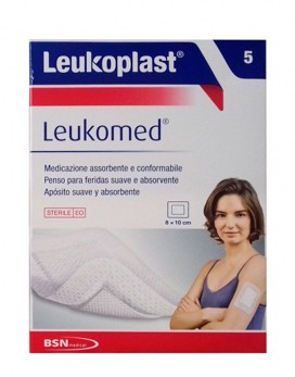 Leukoplast - Leukomed 8X10CM 5 plasters - BSN MEDICAL