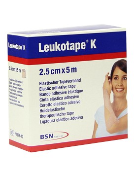 Leukotape K 1 cerotto elastico da 2,5cmx5m - BSN MEDICAL