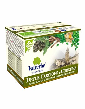 Detox Carciofo e Curcuma 20 filtri - VALVERBE