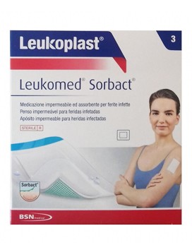 Leukoplast - Leukomed Sorbact 5X7,2CM 3 pansements de 5x7,2 cm - BSN MEDICAL