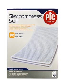 Stericompress Soft Compresse in Tessuto Sterile 12 pcs 36x40cm - PIC