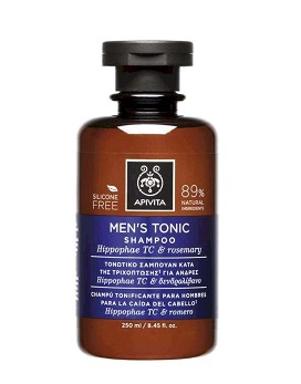 Men's Tonic Shampoo Hippophae TC e Rosemary 250ml - APIVITA