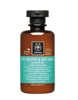 Oily Roots & Dry Ends Shampoo con Ortica e Propoli 250ml - APIVITA