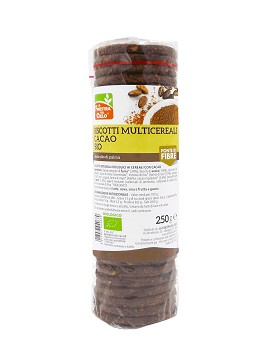 Biscotti Multicereali Cacao Bio 250 grammi - LA FINESTRA SUL CIELO