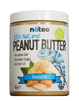 100% Natural Peanut Butter Smooth 1000 grammi - NATOO