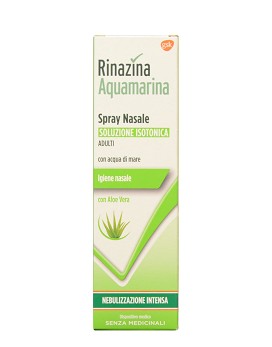 Rinazina Aquamarina Spray Nasale con Aloe Vera - Soluzione Isotonica Nebulizzazione Intensa 100ml - RINAZINA