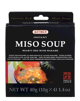 Mitoku - Zuppa di Miso Istantanea alle Alghe 4 bolsitas de 10 gramos - LA FINESTRA SUL CIELO