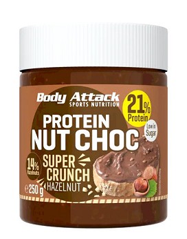 Protein Nut Choc Hazelnut Super Crunch 250 grammi - BODY ATTACK