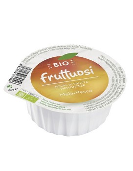 Bio Fruttuosi - Polpa di Frutta Piemontese - Mela + Pesca 100 grams - FIOR DI LOTO