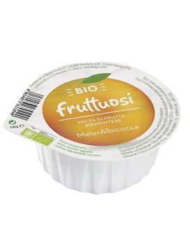 Bio Fruttuosi - Polpa di Frutta Piemontese - Mela + Albicocca 100 grammi - FIOR DI LOTO