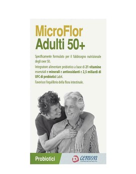 Microflor - Adultes 50+ 30 vegetable capsules of 695 mg - CEMON