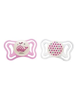 PhysioForma Light Silicone 2-6 Mesi 2 soothers - CHICCO