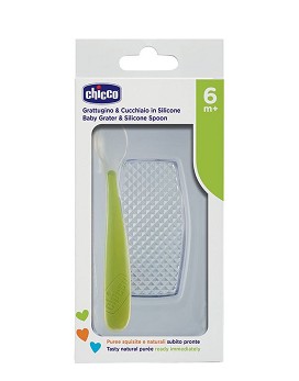 Greater & Silicon Spoon 6 months 1 teaspoon + 1 grater - CHICCO