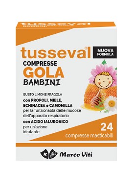 Tusseval-Compresse Gola Propoli Bambini 24 compresse da 1,6 grammi - MARCO VITI