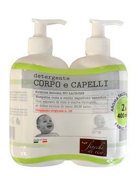 Detergente Corpo e Capelli Preparato Originale n. 18 2 x 400 ml - FIOCCHI DI RISO