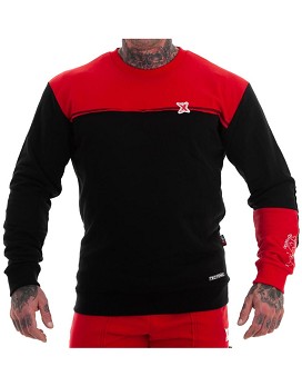 Sweatshirt Tectonic Colore: Rosso / Nero - MNX SPORTSWEAR
