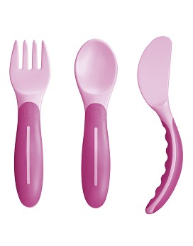 Baby's Cutlery 6+ Months 1 set soft cutlery - MAM