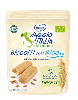 Viaggio d'Italia - Biscotti con Riso 150 grammi - MELLIN