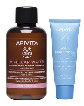 Aqua Beelicious - Comfort Hydrating Cream Rich Texture + Micellar Water 40ml + 75ml - APIVITA
