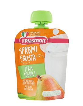 Juice and Taste 100% Yogurt Pear from 6 Months 85 grams - PLASMON