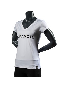 Lady TC-Shirt Logo Mirror Farbe: Weiß - YAMAMOTO OUTFIT