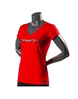 Lady TC-Shirt Logo Mirror Couleur: Rouge - YAMAMOTO OUTFIT