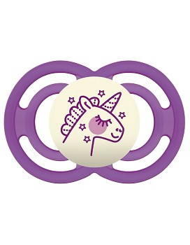 Perfect Night 16 Months + Silicone 1 soother purple - MAM
