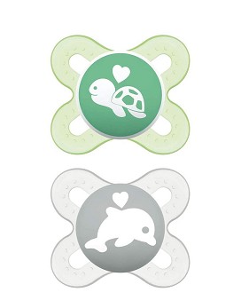 Start Nanò 0-2 Mesi Silicone 1 soother white + 1 soother white - MAM