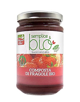 Semplice & Bio - Composta di Fragole Bio 320 grammi - LA FINESTRA SUL CIELO