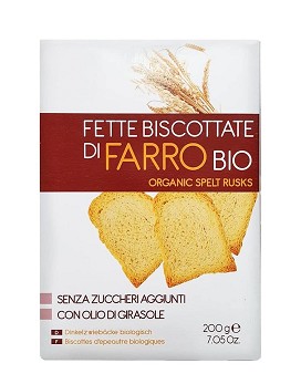 Fette Biscottate di Farro Bio 200 grammi - LA FINESTRA SUL CIELO