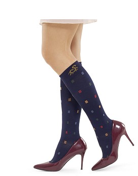 Socks for You Bamboo - Square 1 paio di calze "blu navy" - SOLIDEA