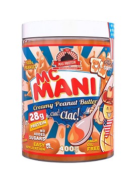 Max Protein - Mc Mani Creamy Peanut Butter + Soft 400 grammi - UNIVERSAL MCGREGOR