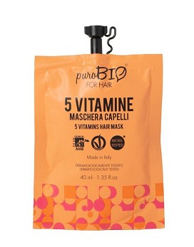 For Hair - 5 Vitamine Maschera Capelli 40ml - PUROBIO COSMETICS